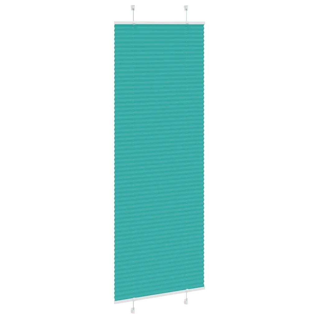 vidaXL Tenda Plissettata Verde petrolio 70x200 cm Larghezza Tessuto