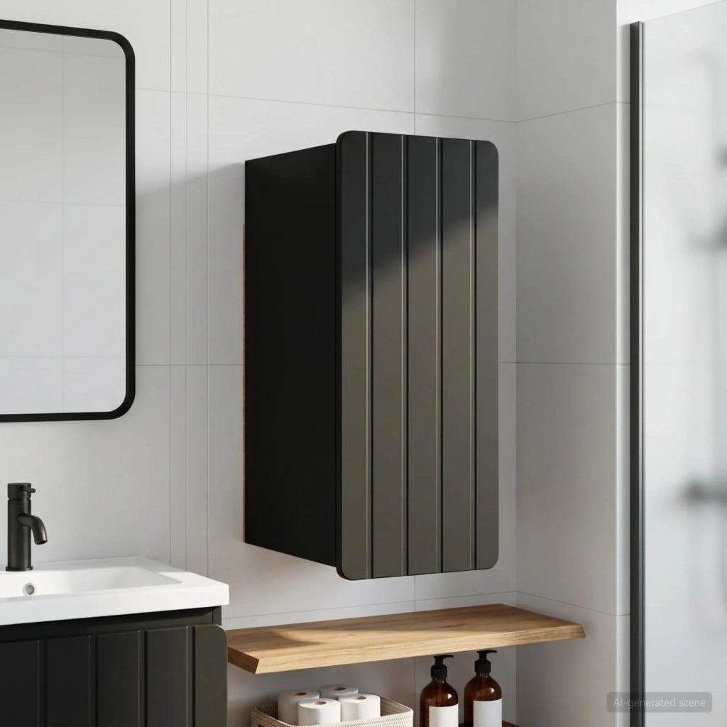 Armadio da bagno a muro ZWOLLE Nero 30 x 31 x 63 cm 896366