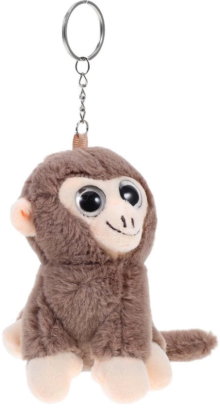 Porta gatto in peluche con cuscino animale giocattolo tenero peluche piccolo scimmietto peluche morbido giocattolo PP cotone lichtgroen, 16.00X11.30X9.80CM