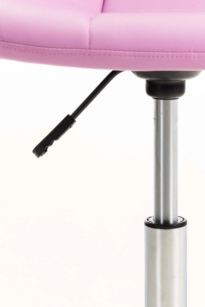 Sedia da ufficio Emil in similpelle rosa