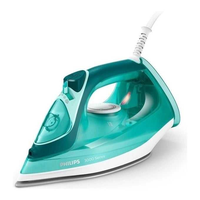 Philips DST3030-70 Serie 3000 Ferro a vapore 2400W piastra ceramica colpo vapore 180 g-min serbatoio 300 ml colore Turchese