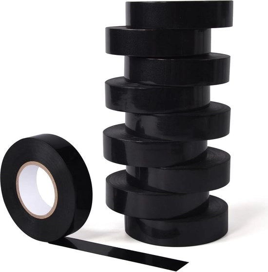 Nastro adesivo impermeabile in PVC resistente al fuoco per auto - 10 pezzi, 19 mm x 20 m