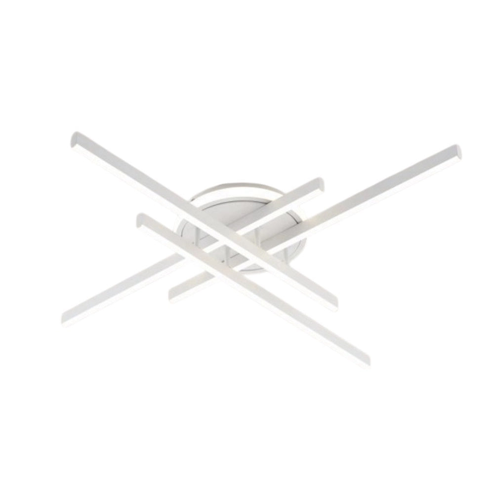 Plafoniera LED moderna da soffitto 48W con switch per luce calda 3000K naturale 4000K o fredda 6500K design elegante per interni