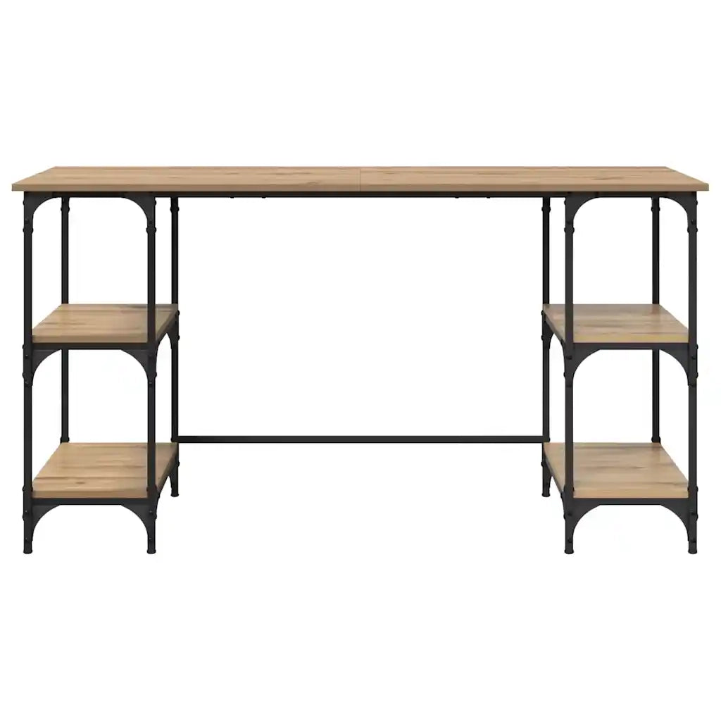Scrivania Rovere artigianale 140 x 50 x 75 cm Legno multistrato