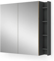 Specchio contenitore bagno Edelin, Artigiano, 80 x 75 cm con ripiani