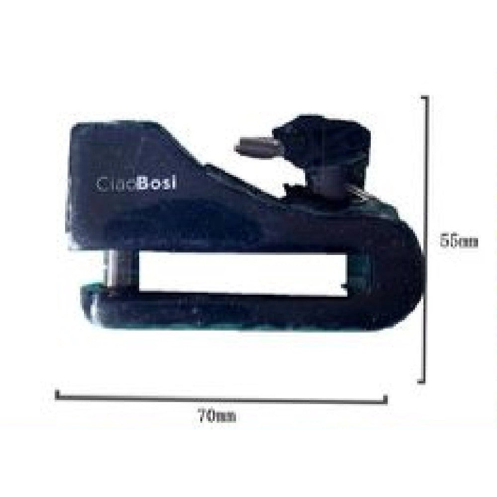 Trade Shop - Lucchetto Blocca Disco Con Allarme Sonoro Sicurezza Antifurto Moto Bici Cx-9566 -