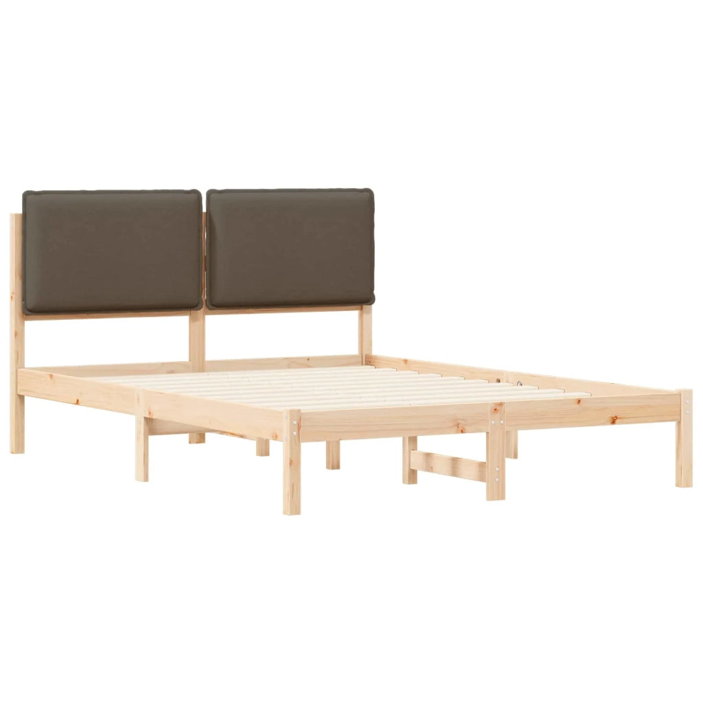 Letto con Testiera Rivestita Talpa 135 x 190 cm 877852