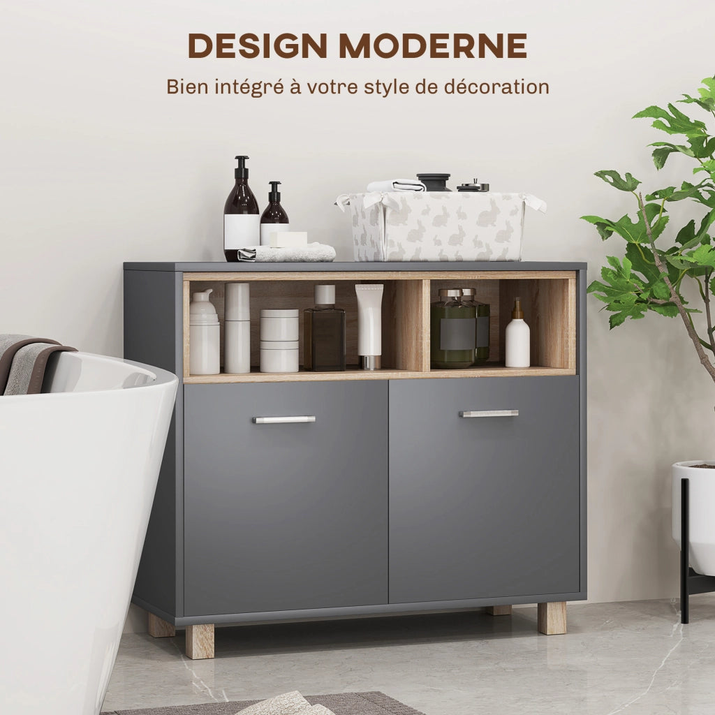 Mobile da bagno ¨C zephmum ¨C bianco rovere 60x30x