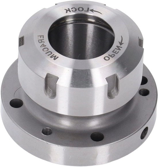 Spazzola ER40 a 7 fori in acciaio inossidabile compatta per sostituzione CNC tornio diametro 80mm precisione 0.005 mm