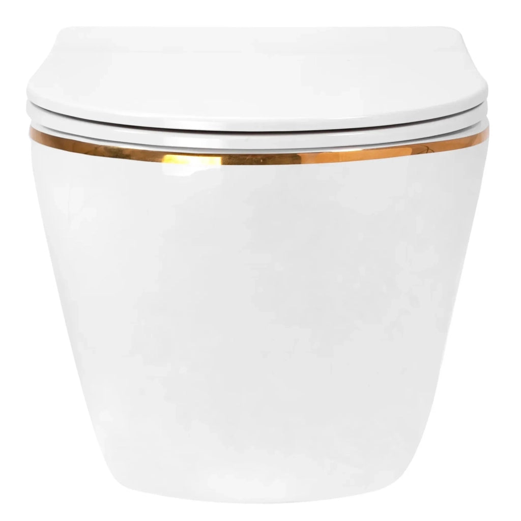 Vaso Wc Sospeso Rea Carlo Mini Tornado Nfq Gold Edge