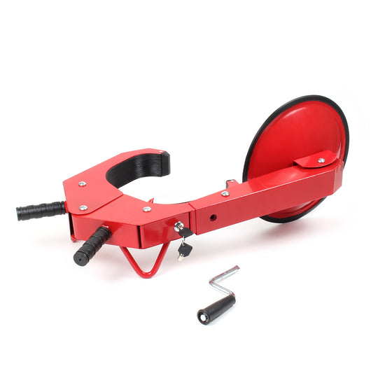 Ganascia blocca ruota antifurto per cerchi in acciaio e alluminio da 10-18 pollici Chiavi incluse