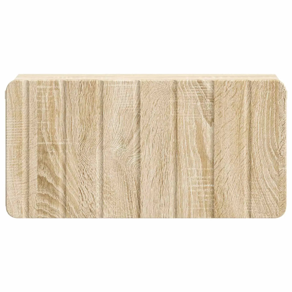 Mobiletto da notte a muro Rovere Sonoma 49 x 34,5 x 24 cm