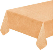 Tovaglia Tavolo Cucina 135x135 cm Antimacchia Bordata Plastificata Copritavolo Pastello Arancione