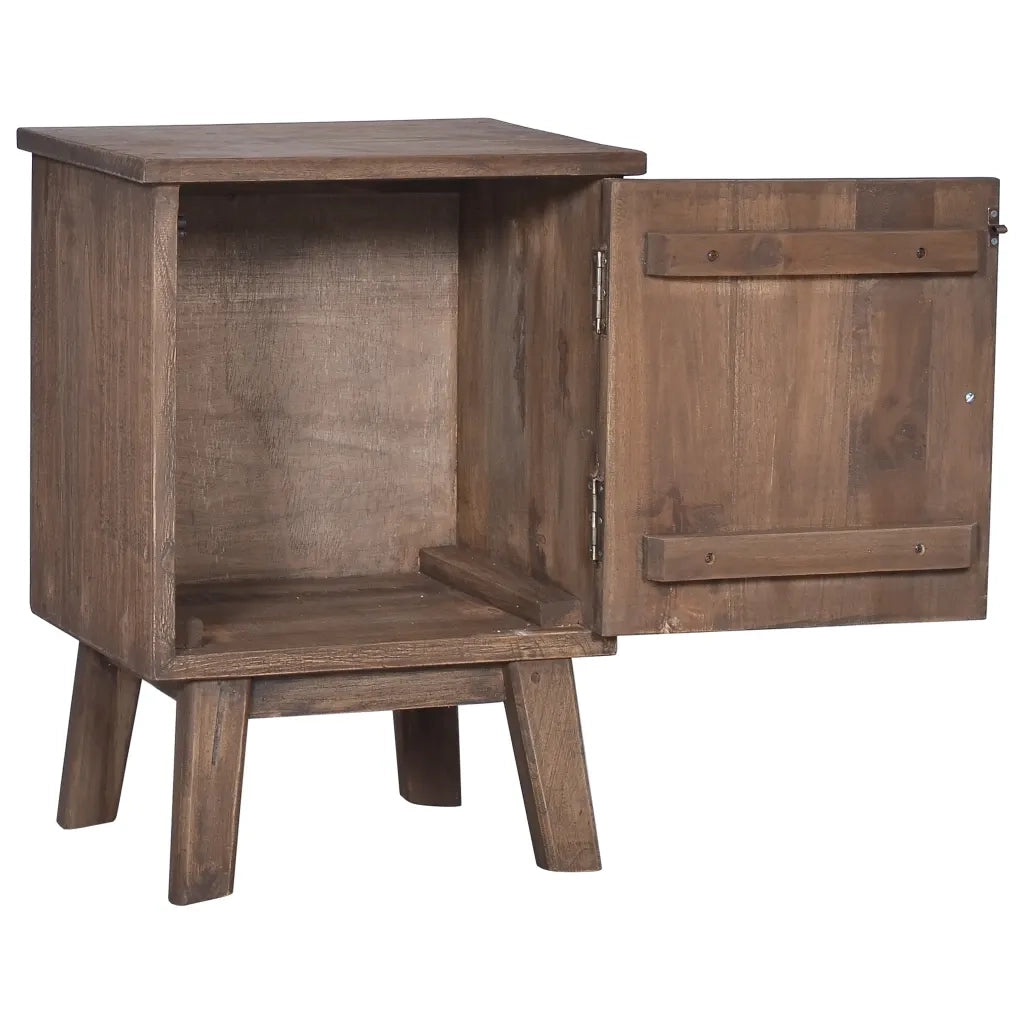 Comodino 40x30x53 cm in Legno Massello di Teak 288296