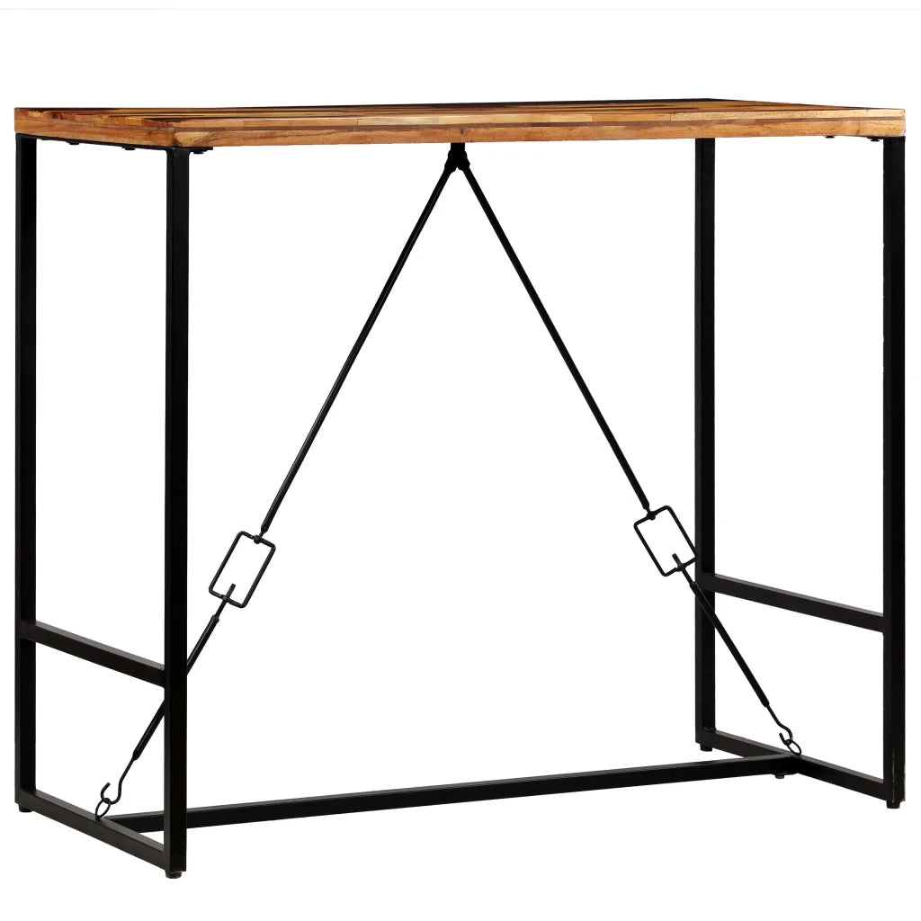 Tavolino da Bar in Legno Massello di Recupero 120x60x106cm cod mxl 12781