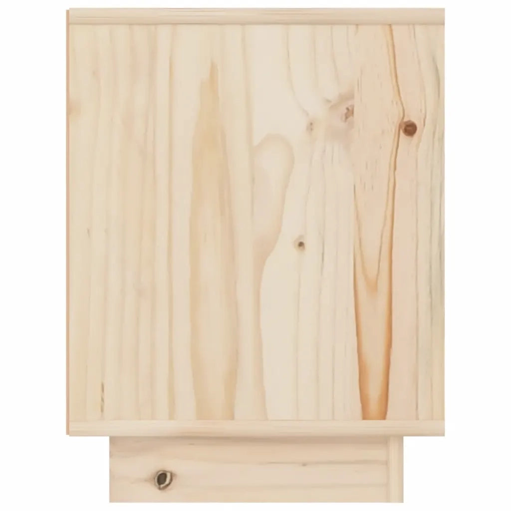 Set di 2 Comodini | Armadio da Notte | Mobiletto da notte 40x30x40 cm in Legno Massello di Pino
