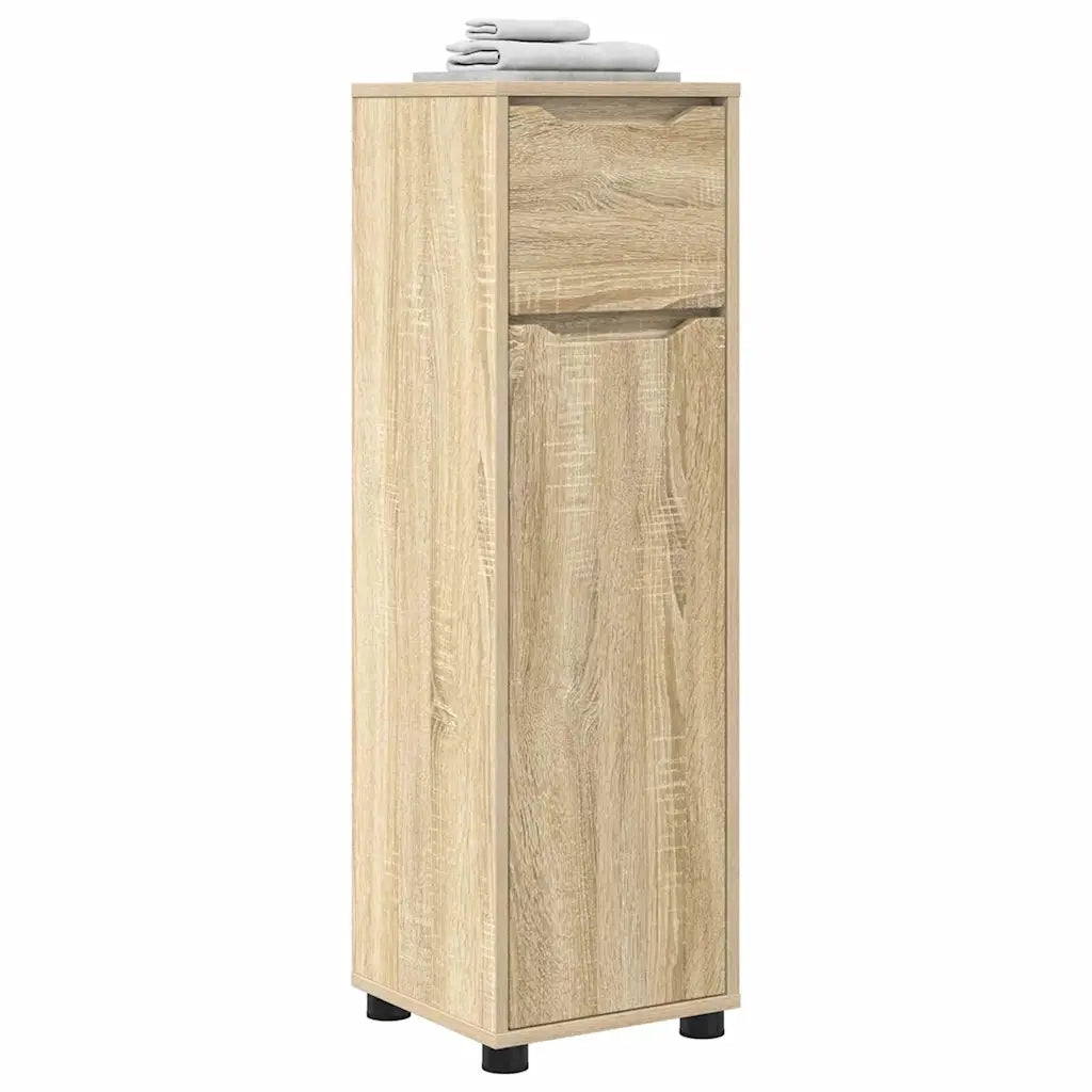 Mobile da Bagno | Armadio da bagno con cassetto Rovere Sonoma 30,5 x 30 x 101 cm
