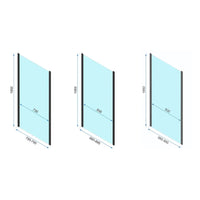 Cabina Doccia Rapid Slide Gold Brush 130x90