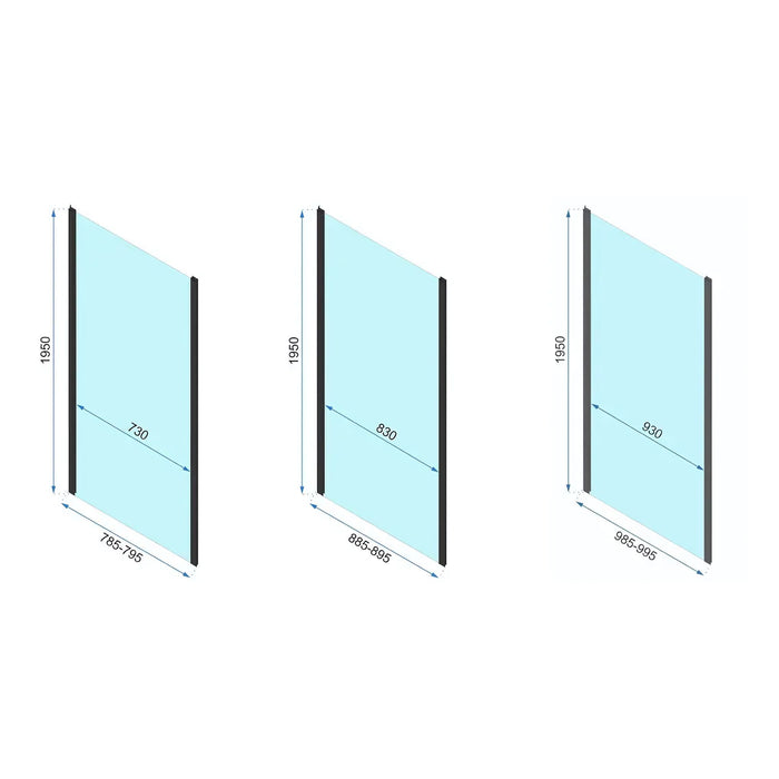 Cabina Doccia Rapid Slide Gold Brush 130x90