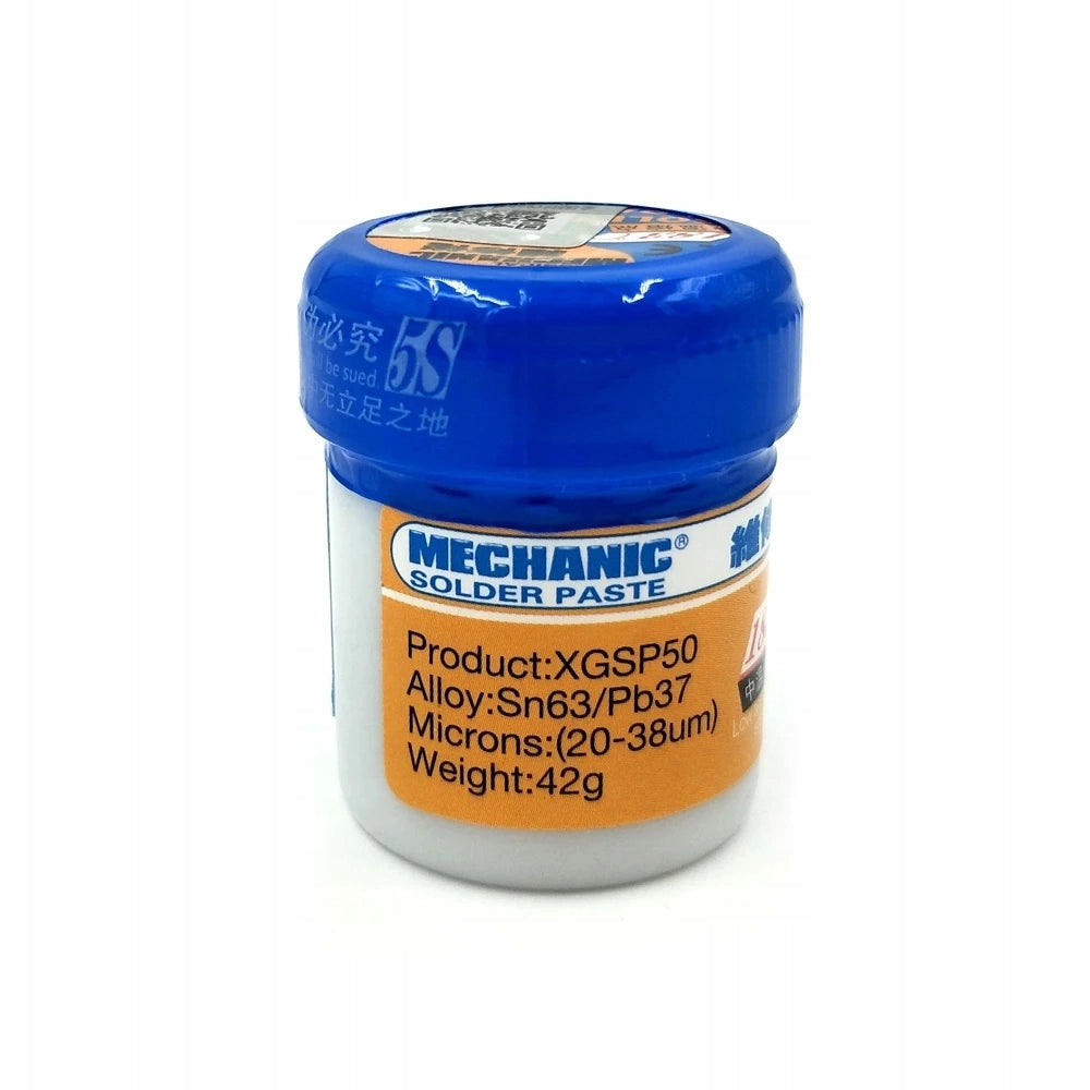 Pasta Saldante XG-50 35g – Formula Argento No Clean | Temperatura Fusione 183°C | Uso in Tecnologia GSM e BGA