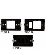 Trade Shop - Serie Magic Compatibile Interruttori Bipolari Unipolari Prese Compatibili Moduli -     Supporto C