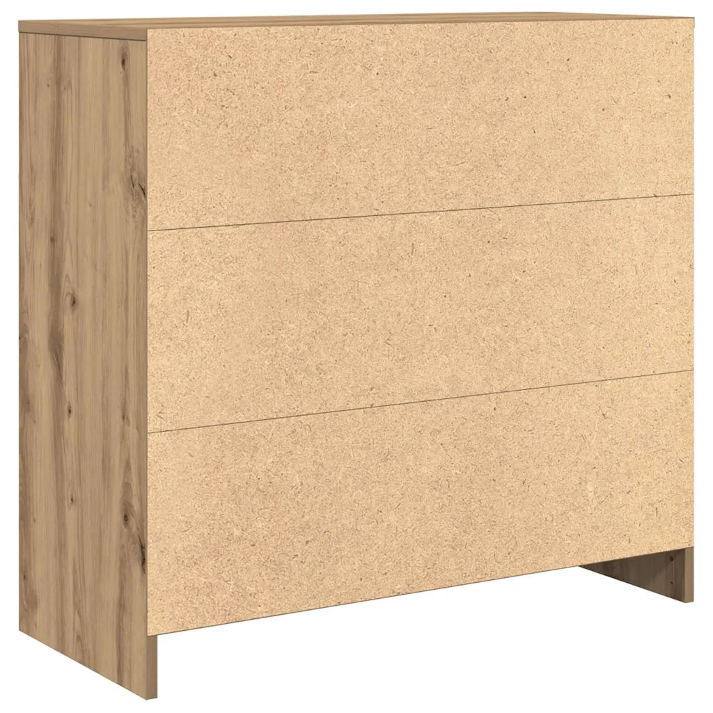 Credenza con Cassetto-Buffet-Armadio da cucina Rovere Artigianale 80x34x76 cm Truciolato