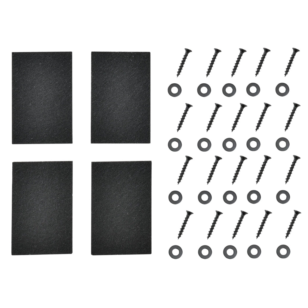 Set di 2 gambe in metallo per tavolo da pranzo 72 cm nero 03_0003656