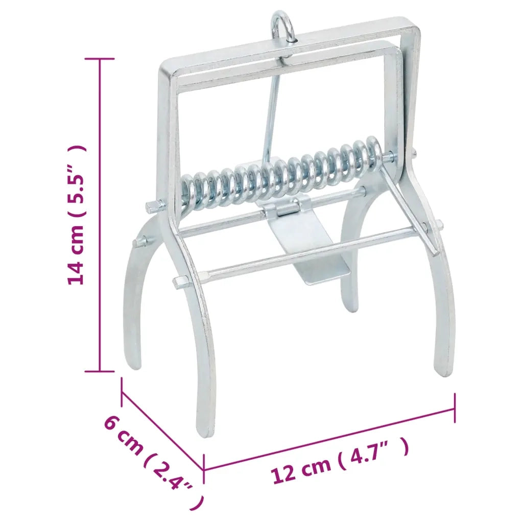 Trappole per Talpe 10 pz Argento Acciaio Zincato CFW1287229