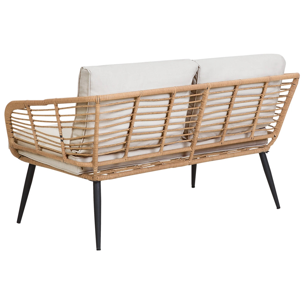 Set di copricuscini per esterni per sedili e schienali Beige UV resistente stile minimalista