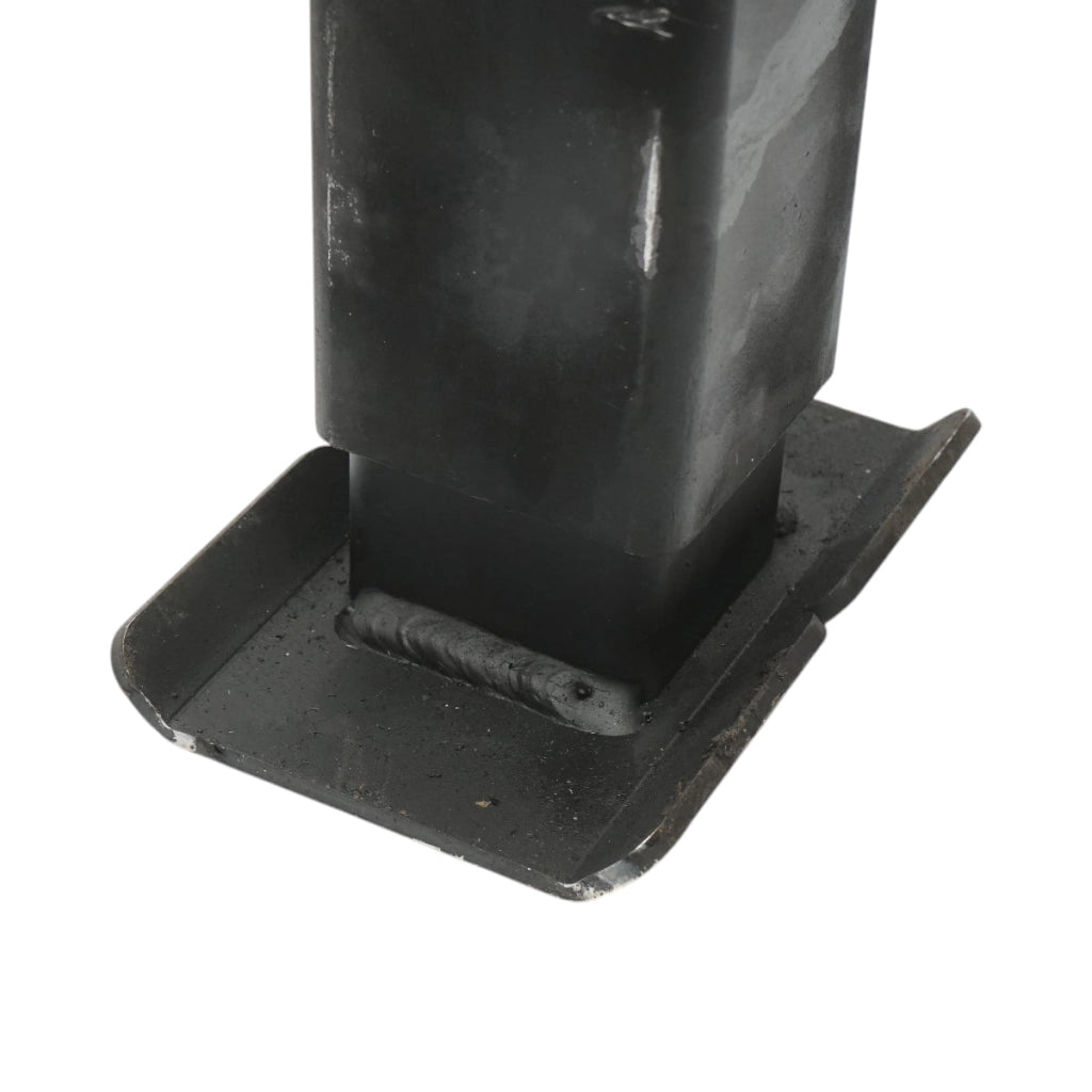 Piedino di supporto regolabile per rimorchio con manovella 65 cm, fissaggio laterale, carico massimo 4000 kg.
