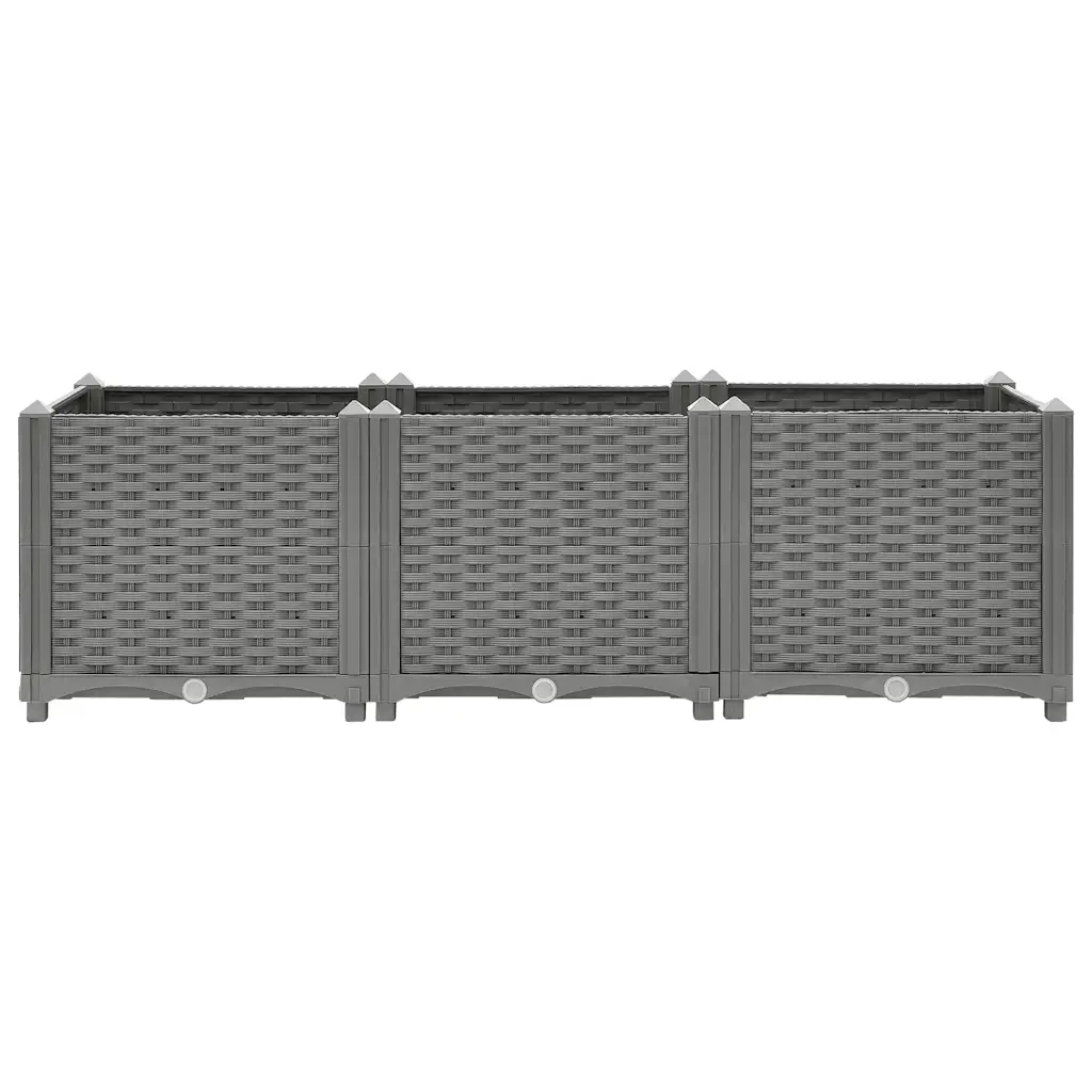 Fioriera Rialzata 120x40x38 cm in Polipropilene 153295