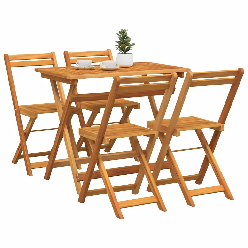 Set bistrot 5 pcs Olio Naturale Legno di Acacia Massello 4105503