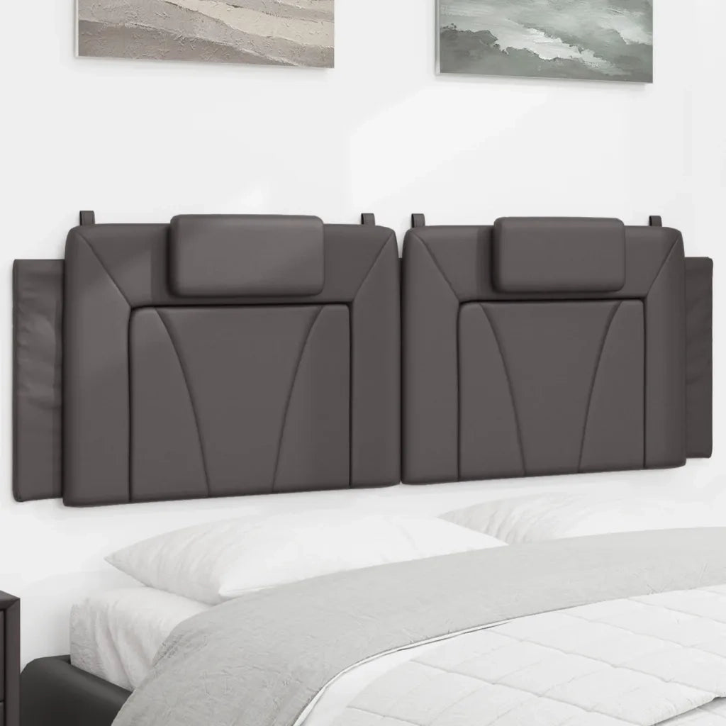 Cuscino Testiera Viana Grigio 160 cm in Similpelle CFW2123769