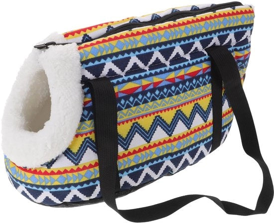 Tas di cura per gatti, valigetta per gatti pieghevole, tas di cura per gatti resistentente a morsi e graffi, borsa per conservare gocce oculari, spazzola per orecchie e trimmer unghie (blu L).