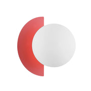 Applique NAUTI Italux sfera vetro bianco rosa G9 25W