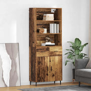 Credenza con Cassetto-Buffet-Armadio da cucina Legno vecchio 69,5 x 34 x 180 cm 512066