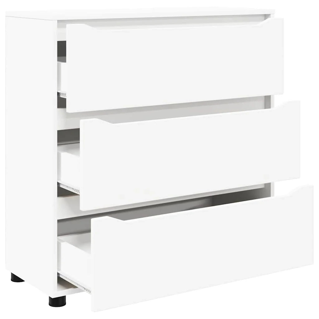 Mobile contenitore minimalista con cassetti 80 x 31 x 81 cm legno ingegnerizzato bianco 02_0054621