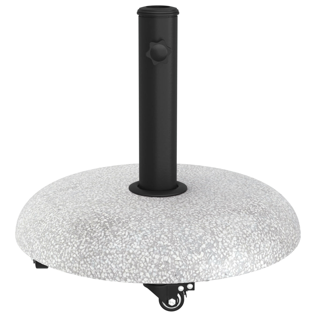 Base Parasol con Ruote per pali da 37/42/52/58mm Grigio Chiaro Cemento