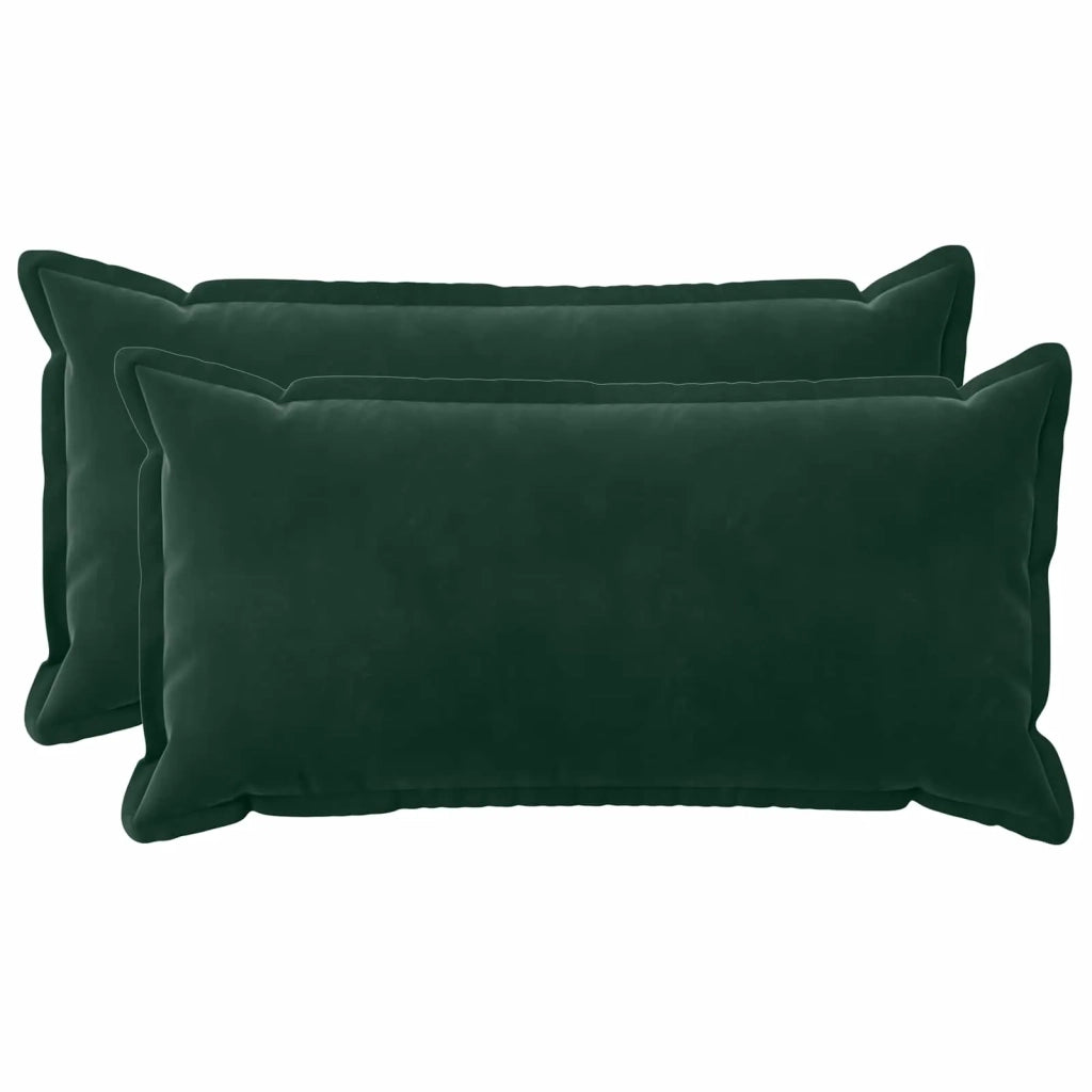 Cuscino con cuscino HOUTEN 2 pz Verde Scuro Velluto 933534