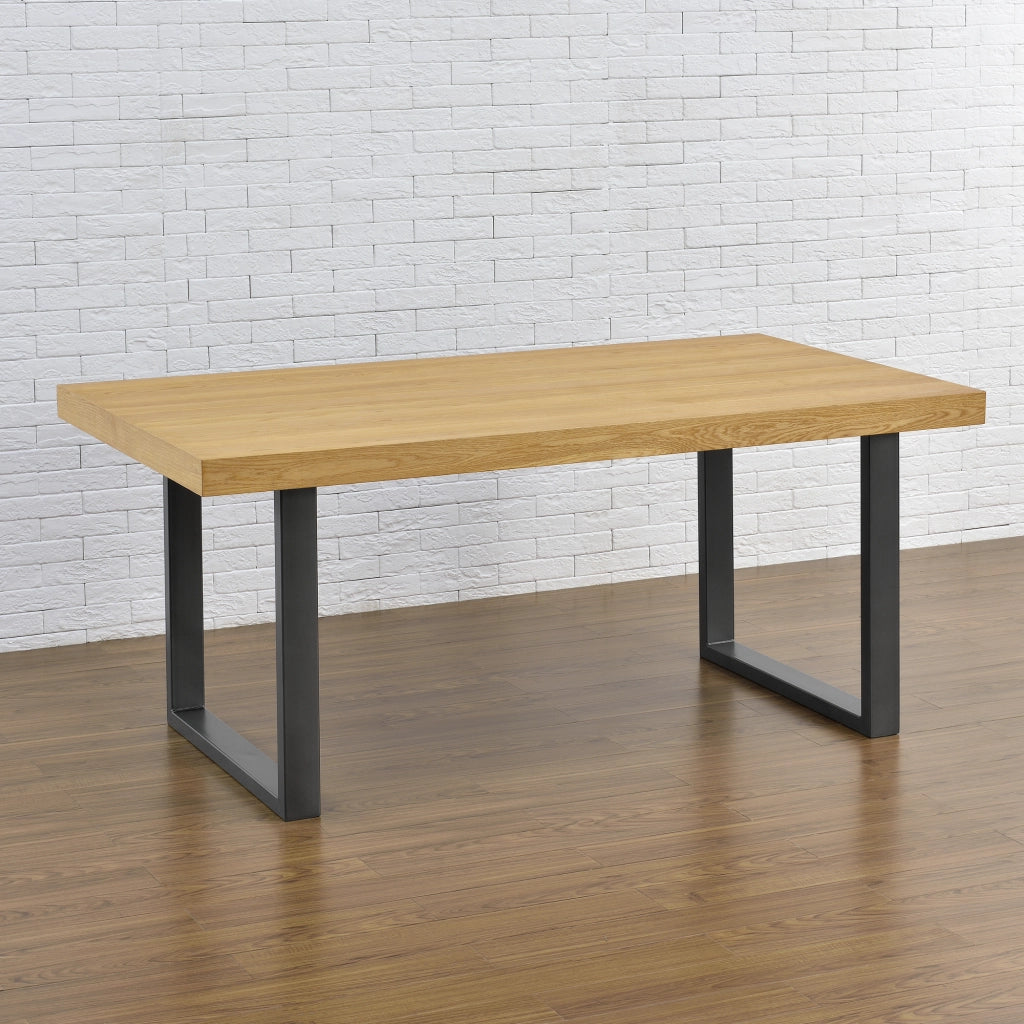 Set di 2 Gambe Rettangolari 'Makers' in Acciaio per Mobili Fai da Te (LxA) 80 x 72 cm - Grigio [en.casa]