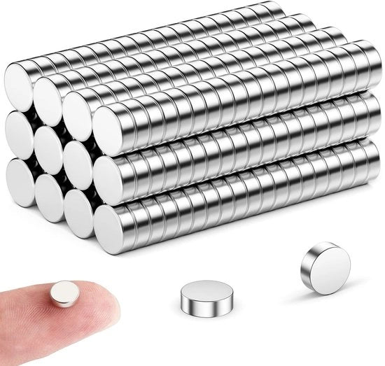 50 pezzi di magneti piccoli 6 mm x 2 mm, forti, magneti per lavagne, magneti per frigorifero, magneti per calendari, magneti mini per frigorifero, magneti per lavagna bianca per lavori di fai da te, kit di componenti