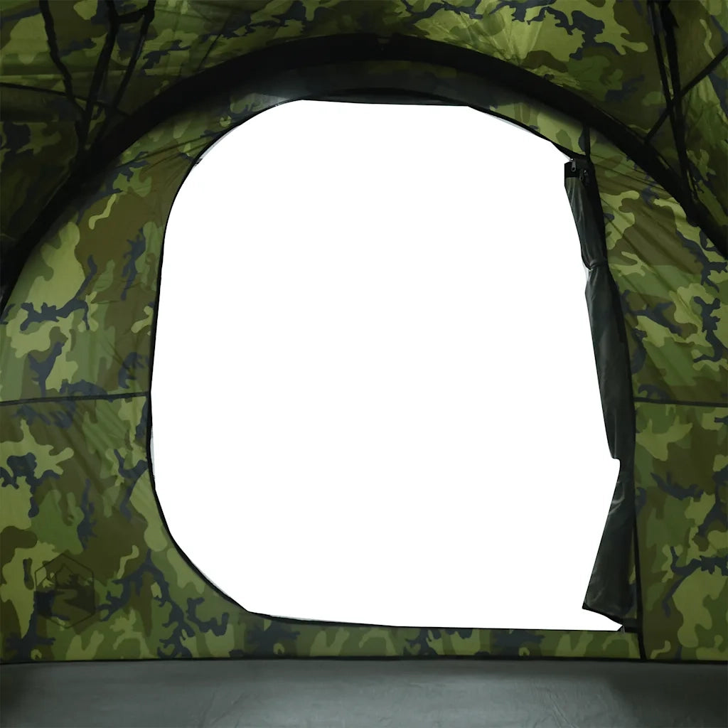 Tenda Familiare a Tunnel per 6 Persone Mimetica Resistente all'acqua 4009577