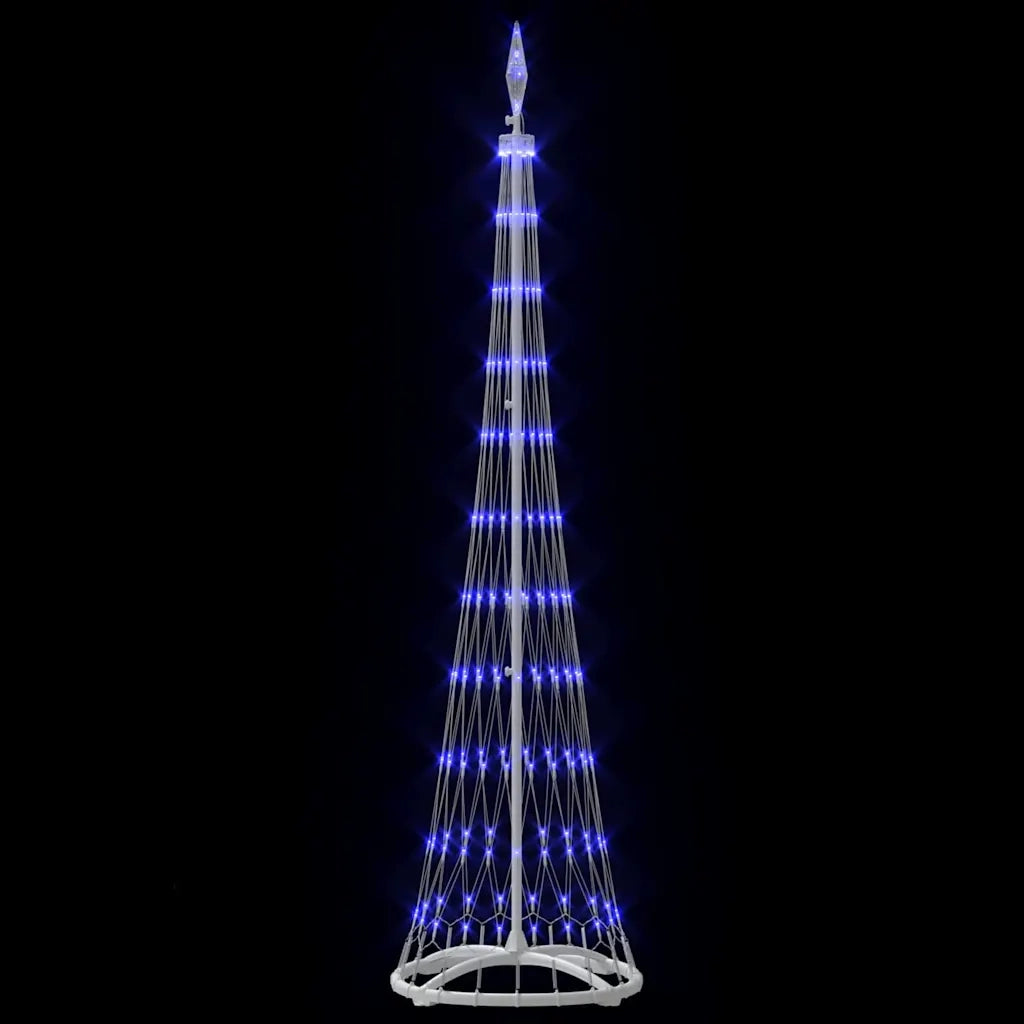 Albero di Natale LED con 230 LED Blu 51 x 51 x 190 cm Metallo 42018773