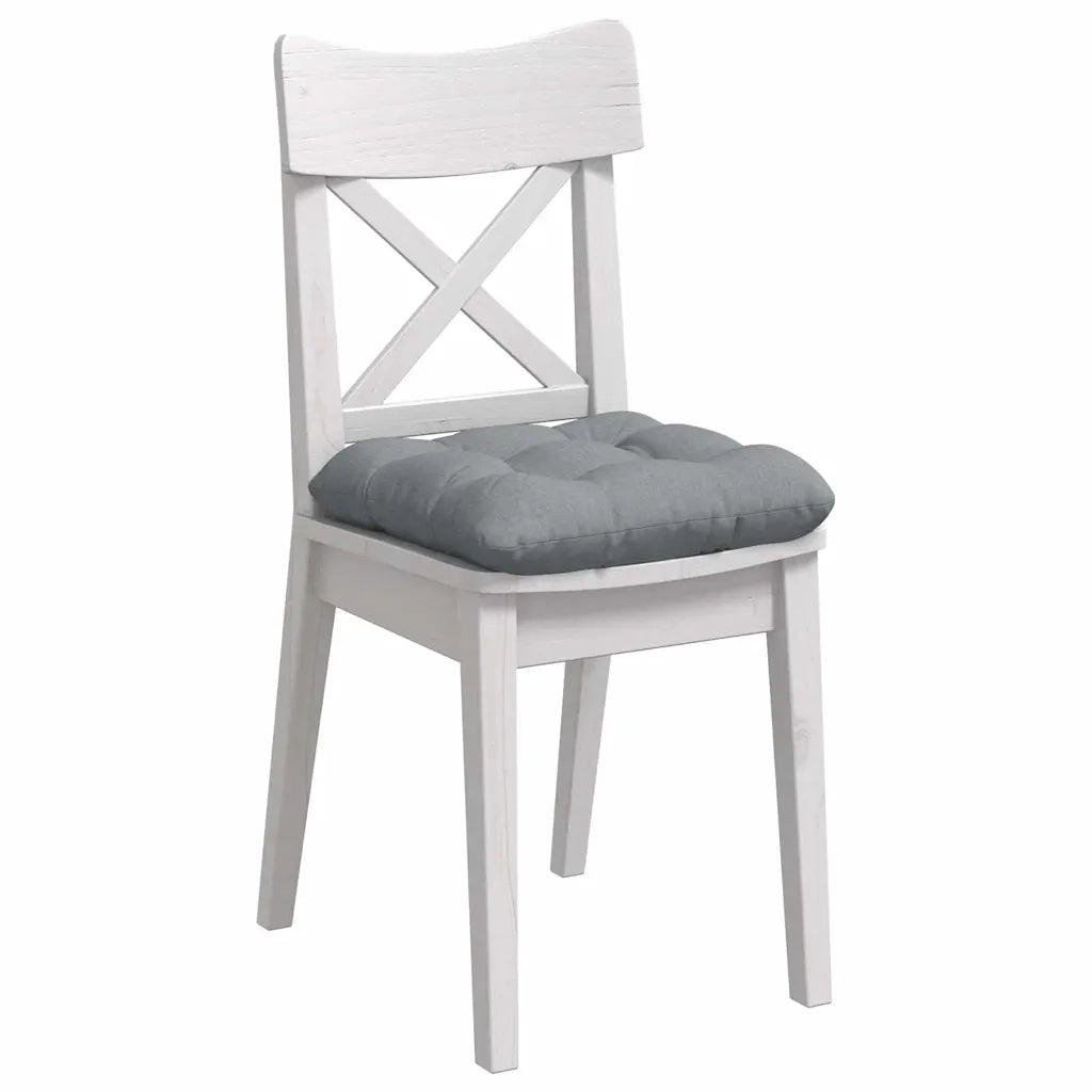 Cuscini per Seduta 4 pcs Grigio chiaro 40 x 40 x 12 cm Tessuto