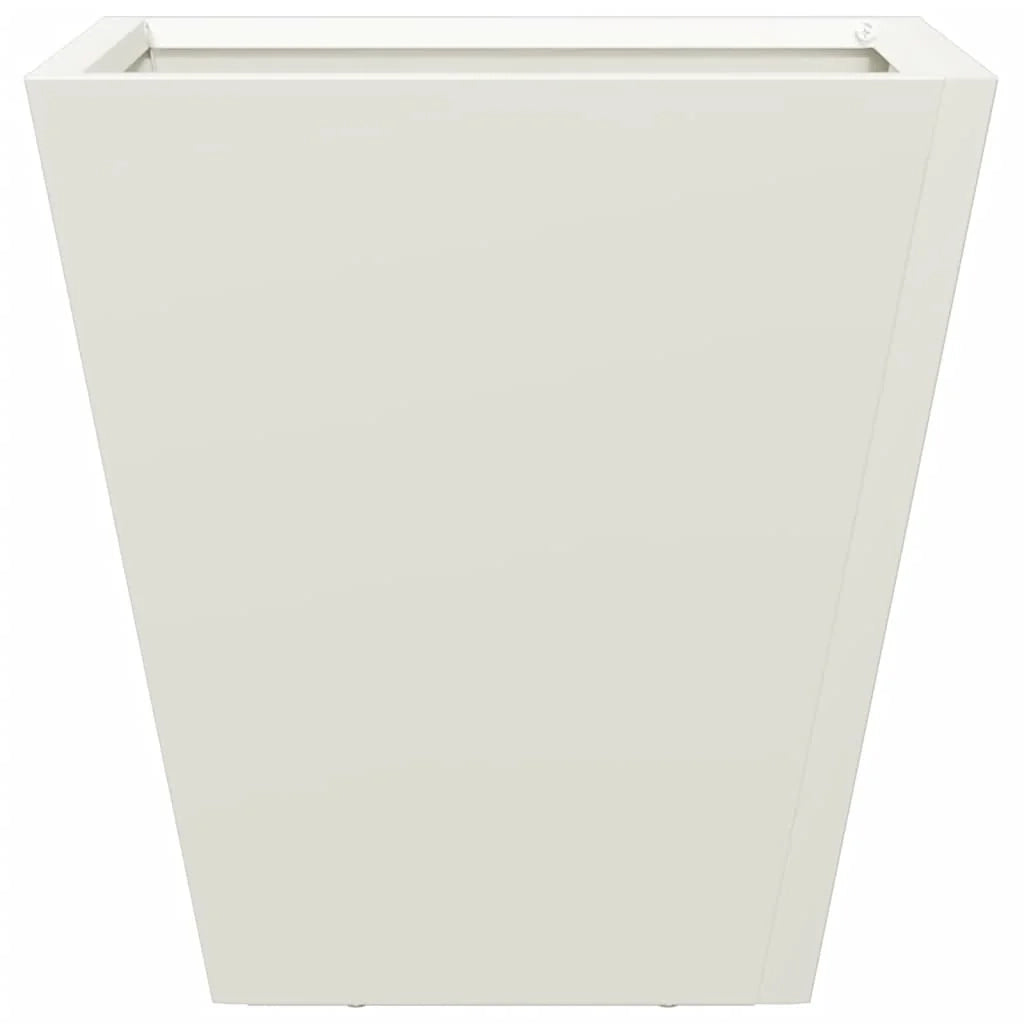 Fioriera rialzata per piante fiori giardino terrazze set da 2 30 x 30 x 30 cm acciaio bianco 02_0038914