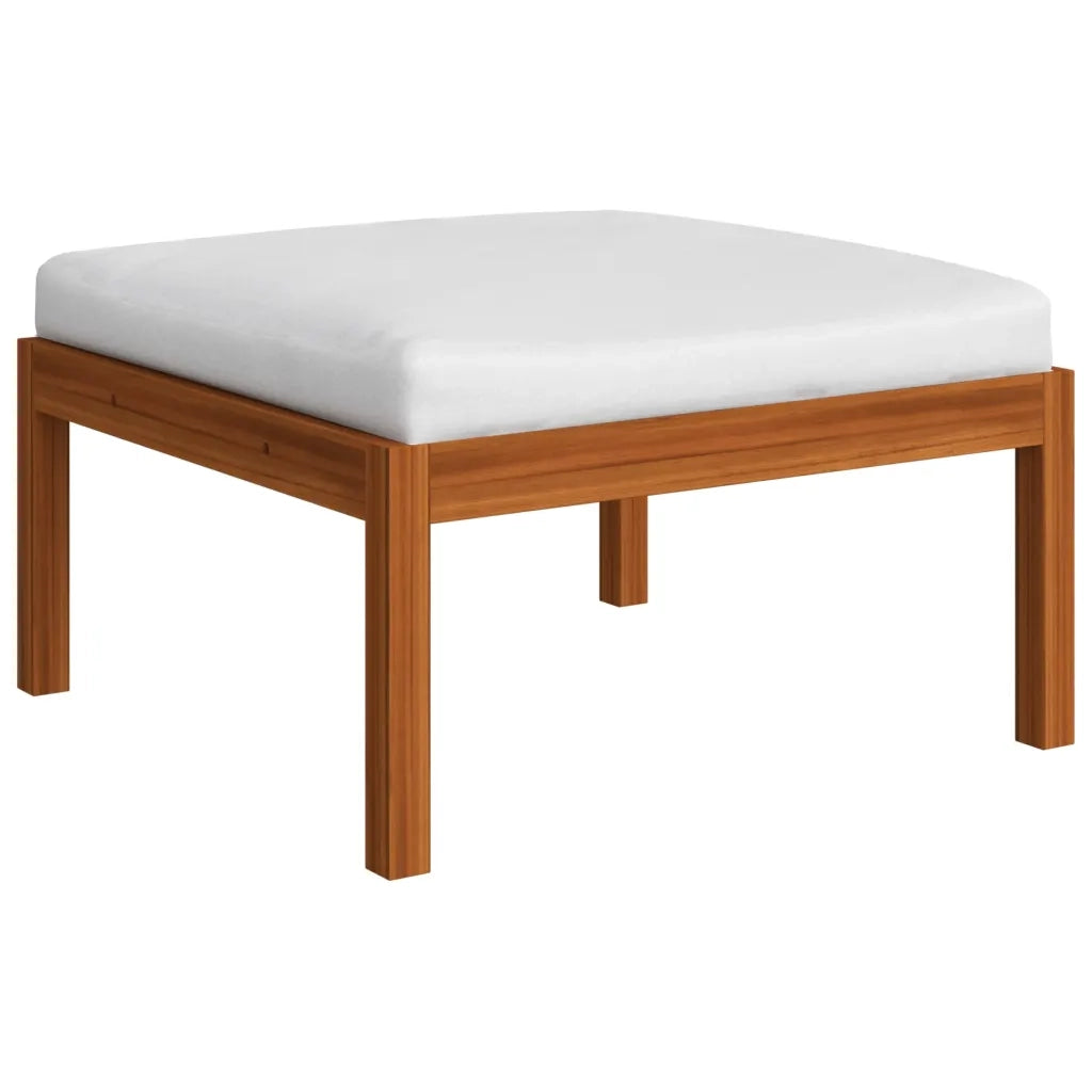 Set da giardino 4 pezzi con cuscini crema 63x63 cm 3057903