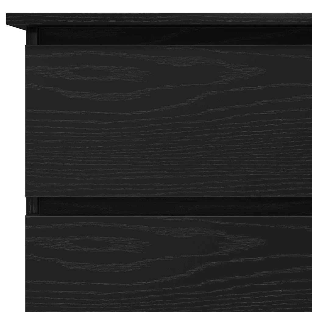 Scrivania Rovere Nero 145 x 100 x 76 cm Legno multistrato 862006