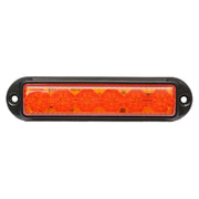 Lampada laterale  LED, 12V-24V, gialla, 4 funzioni, 155x37 mm, con cornice nera, Breckner Germany