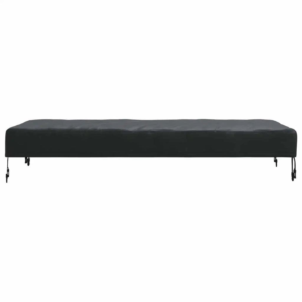 Copertura Tavolo Tinta unita Nero 122 x 72 x 15 cm Tessuto 4106097
