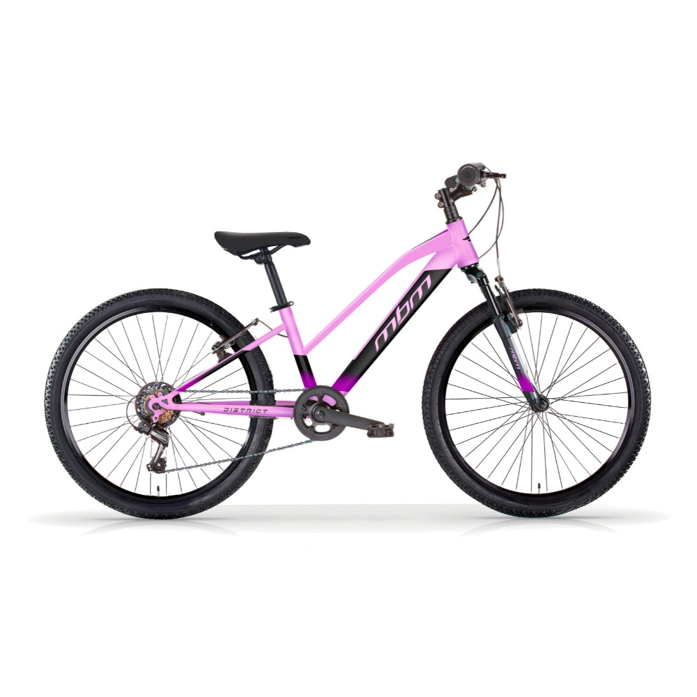 Bicicletta MTB Donna MBM District 26" con Cambio 7 Velocità-Rosa